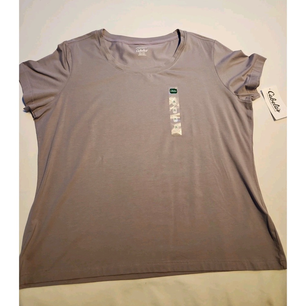 Cabelas Womans 2XL Medium Purple T Shirt